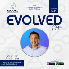ERP114 - Service Management and Automation — Evolved Radio podcast cover art