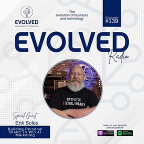 Building Personal Brand To Win at Marketing - ERP139 — Evolved Radio podcast cover art